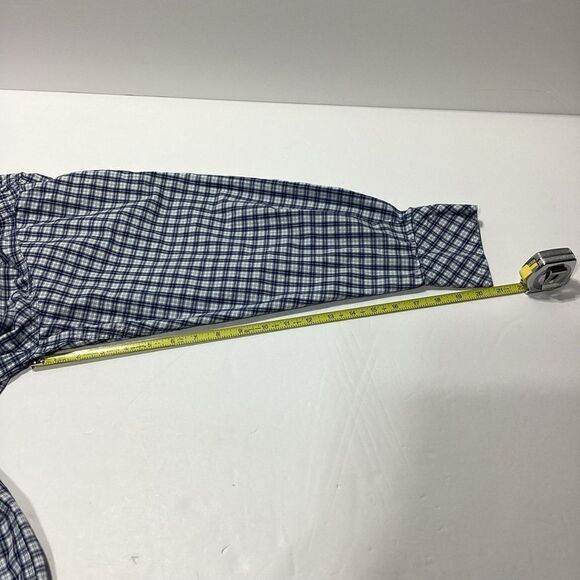 Lakin McKey Trading Co By Key Long Sleeve Blue Plaid Pearl Snap Shirt 2XLR - Picture 10 of 12